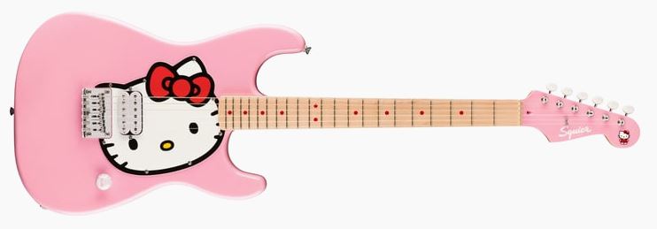 Squire Hello Kitty Strat MN WB PNK