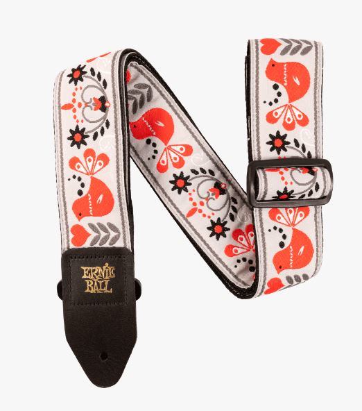 Ernie Ball Red Bird Winter Strap