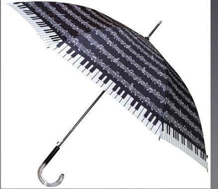 UMBRELLA SHEETMUSIC W/KEYBOARD. EXECUTIVE BL HANDLE