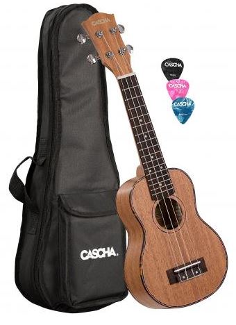 Cascha Premium Mahogany Soprano Ukulele Set