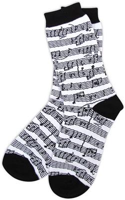 SOCKS MUSIC BLK/WHITE