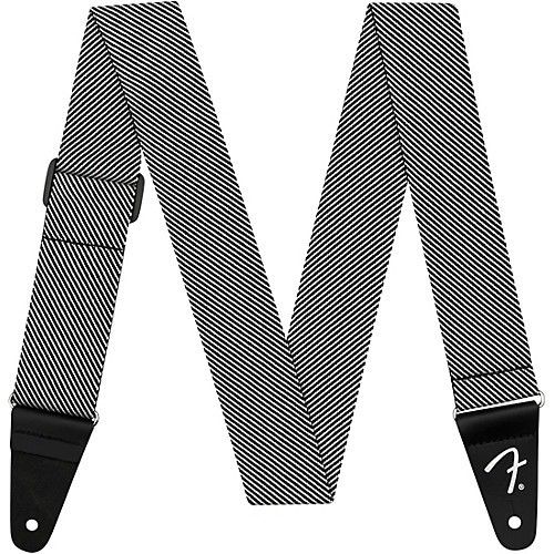 Guitar Strap Modern Tweed Wht Blk