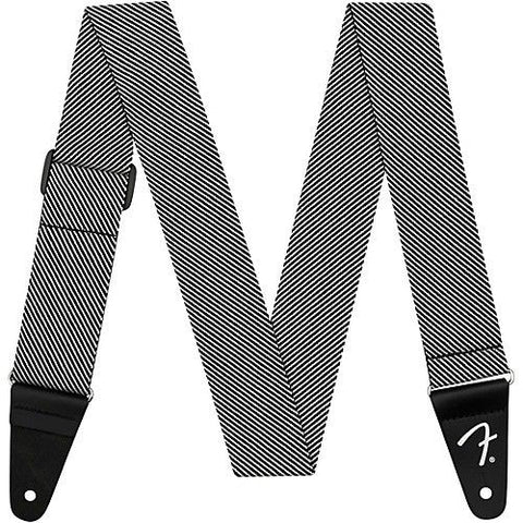 Guitar Strap Modern Tweed Wht Blk