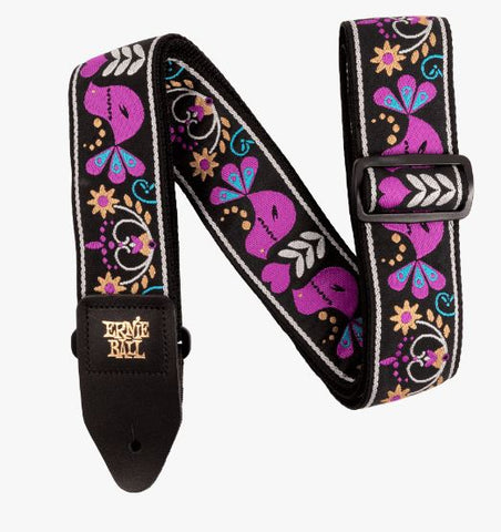 Ernie Ball Purple Bird Lupin Jacquard Strap