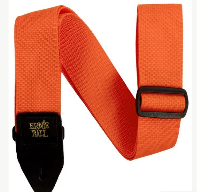 Polypro Guitar Strap - Orange & Black