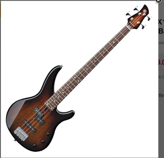 YAMAHA BASS EXOTIC WOOD TOBAC