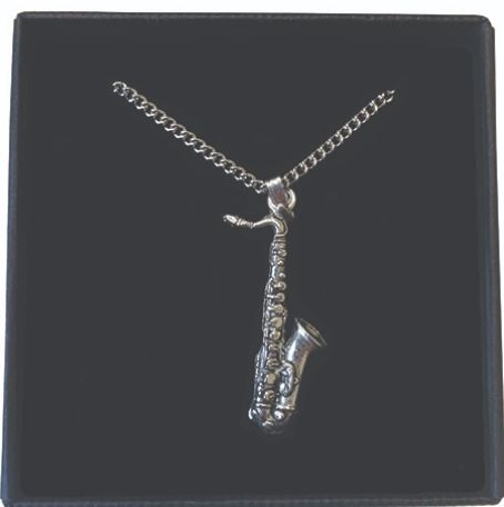 Pewter Pendant Saxophone